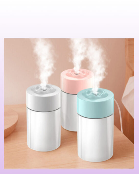 Humidificateur d'air ultrasonique USB, lampe LED